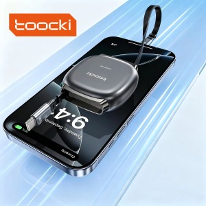 Toocki Mini C-to-C 100W Retractable Cable Ultra-Compact Design & Magnetic Connection for Laptop Fast Charging