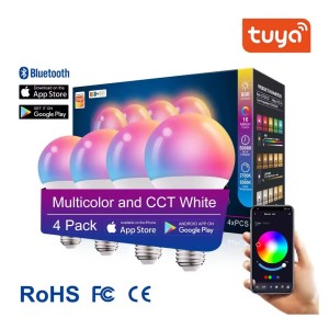 Smart Led Light Tuya Control RGBCW Alexa Smart Led Bulb Light B22 E27 E26 10w 9W 15W Led Smart Bulb Alexa Lamp